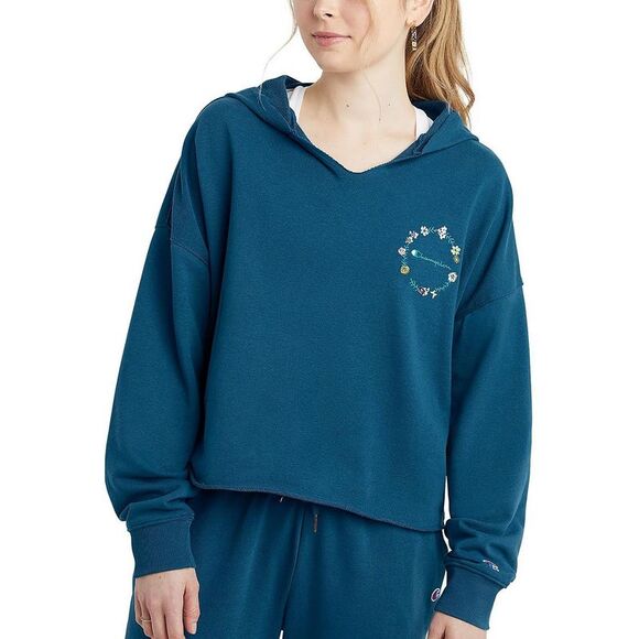 Champion Tops - Champion Womens Blue Comfy Cozy Comfortable Hoodie Loungewear NWT